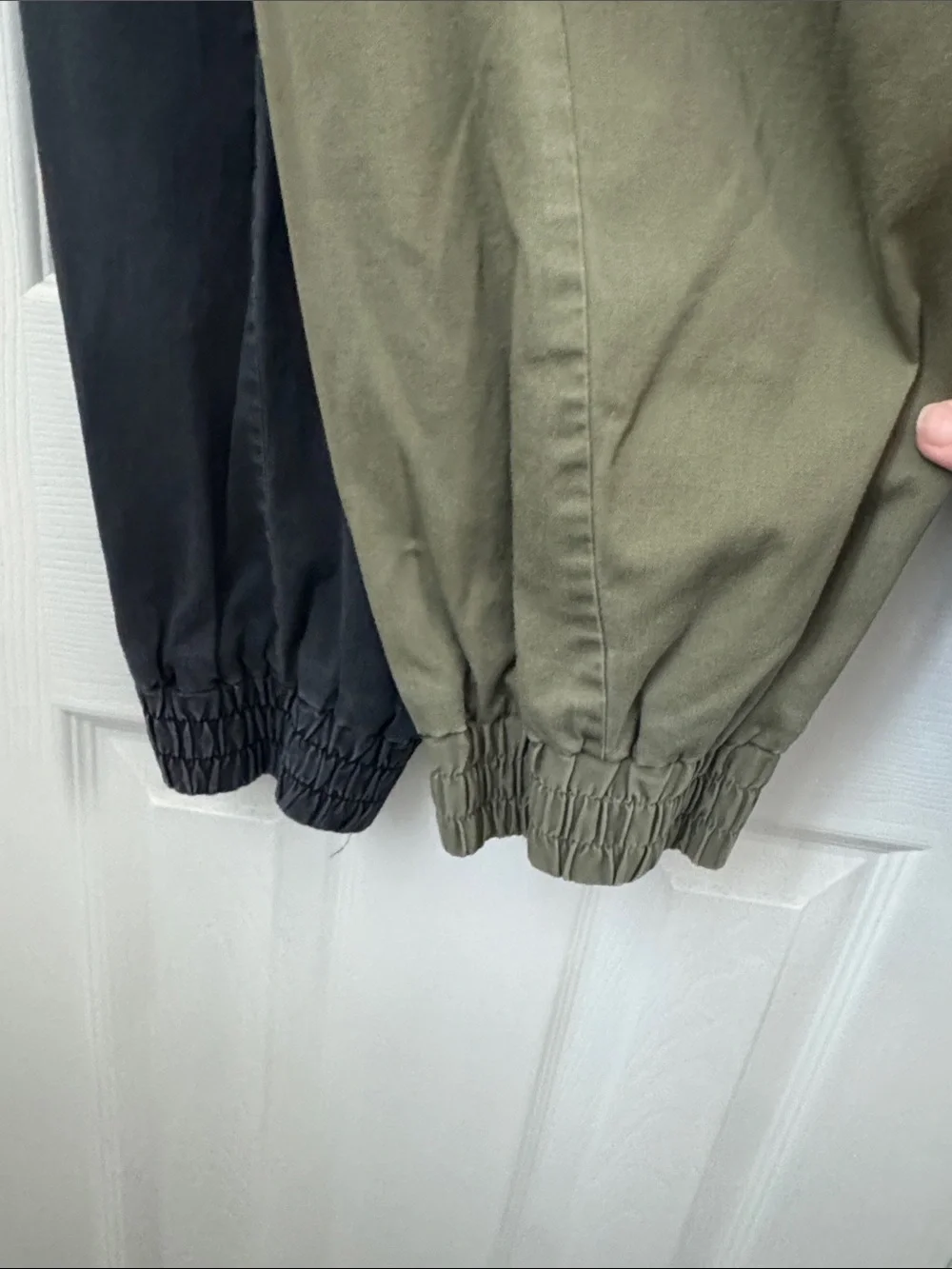 Marc Jacobs 2 pk Olive + Gray Casual Jogger Pants - Elastic Waist & Zip Pockets